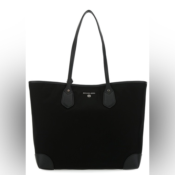 Michael Kors Nylon Bag Black with Leather Trim - Picture 1 of 11